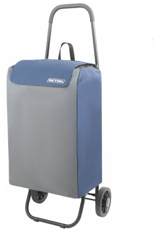 фото Исток СТПС11 Сумка-тележка "Попутчица" с сиденьем, цв. сумки серый/синий