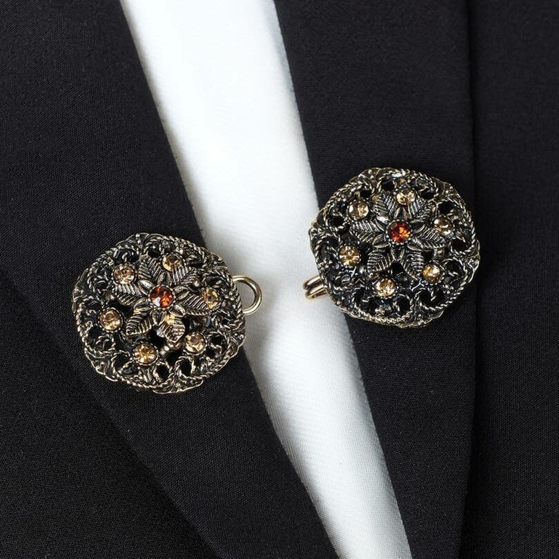 Queen fair Зажим для кардигана "Цветы" 