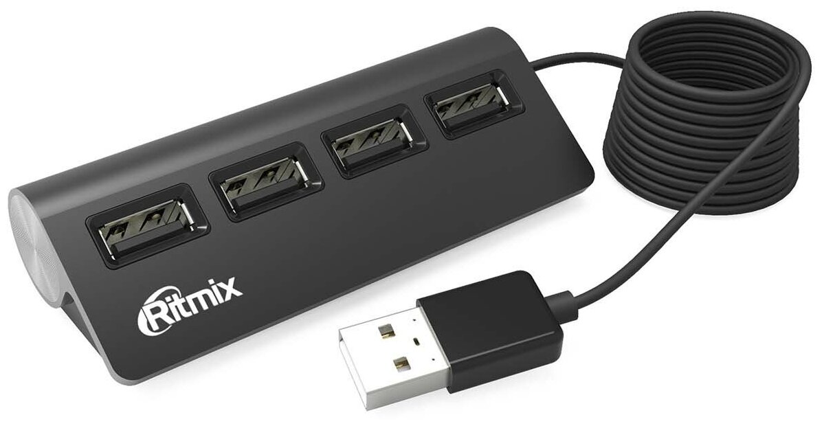 USB-хаб Ritmix CR-2400 Black