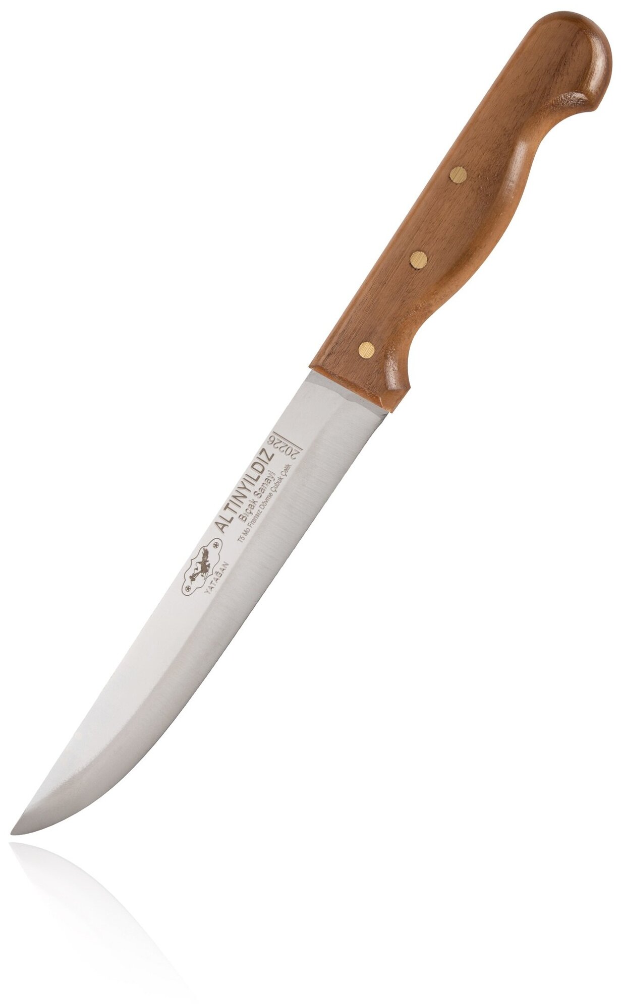 Нож кухонный, универсальный, деревянная ручка, 27 см.,YATAGAN