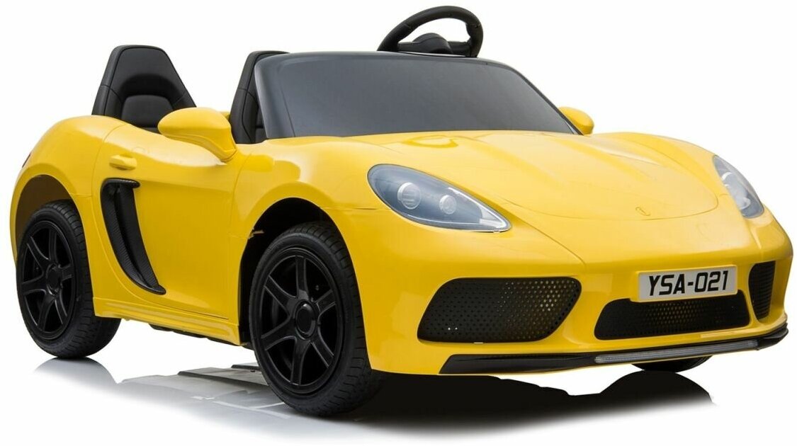 Электромобиль RiverToys Porsche Cayman T911TT (Желтый)