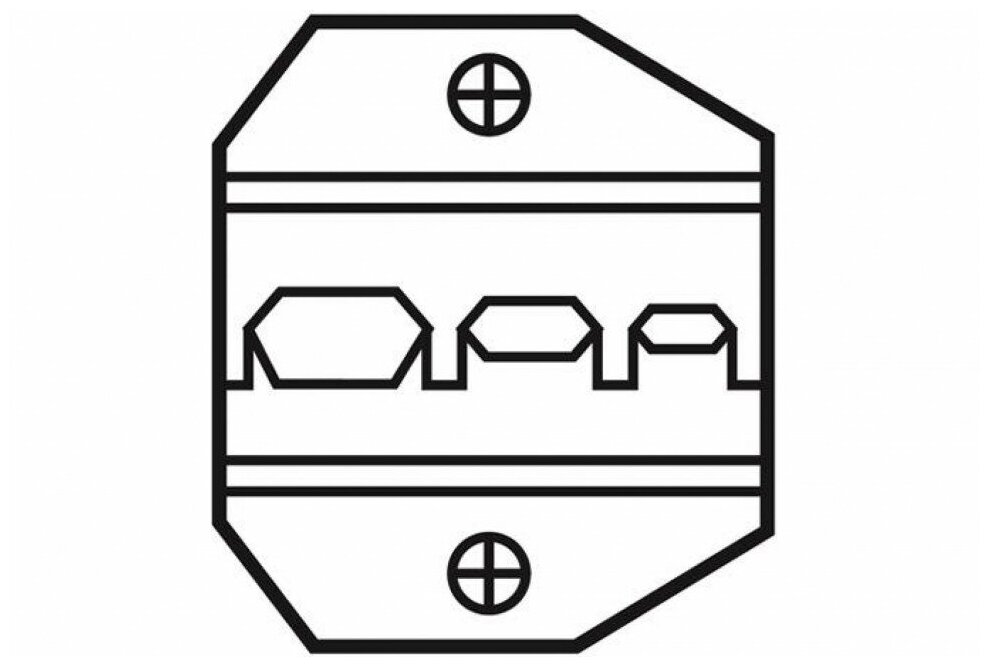 фото Сменная матрица для обжима кольцевых и вилочных изолированных наконечников ProsKit 1PK-3003D1