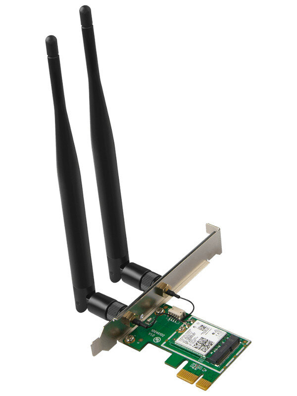 Сетевой адаптер Wi-Fi + Bluetooth Tenda E30 AX3000 (802.11ax, 2.4/5 ГГц, 2976 Мбит/с, PCI-E)