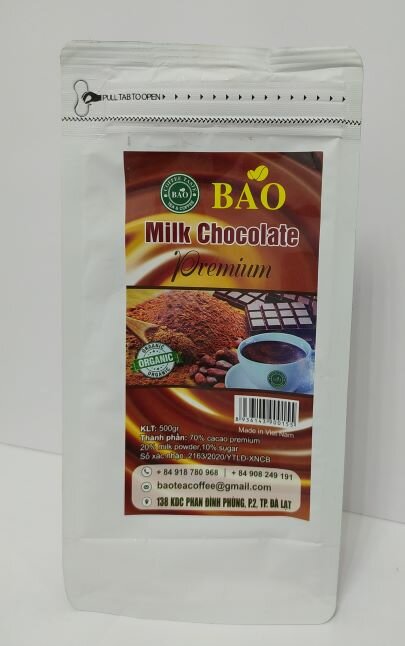 BAO Milk Chokolate Молочный шоколад вьетнамское какао, 500 г. - фотография № 1