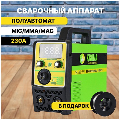 Сварочный полуавтомат инверторного типа KRONA EXPERT MIG 230 с газом 1399000₽