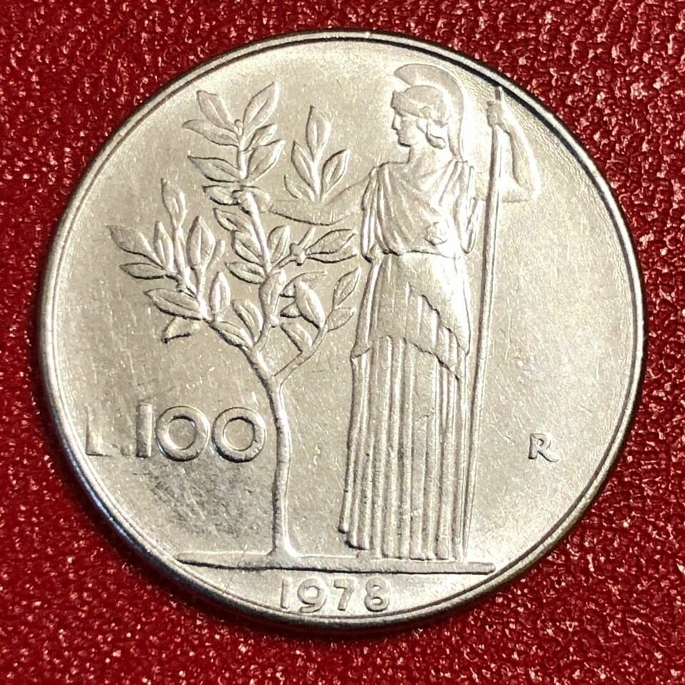 Монета Италия 100 лир 1978 год #5-8