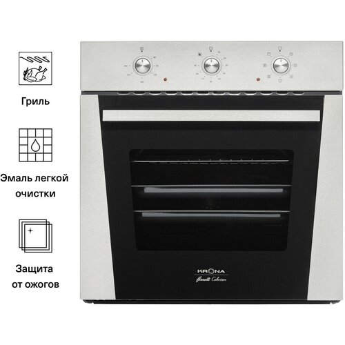 Электрический духовой шкаф Krona SORRENTO 60 IX нержавеющая сталь 2859000₽