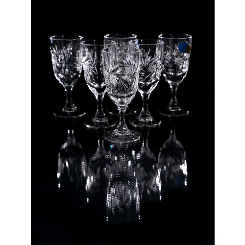 Набор хрустальных рюмок 35 мл. Стеклозавод 