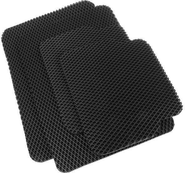 EVA-коврики автомобильные, универсальные, L (средний размер), без окантовки, черные, набор