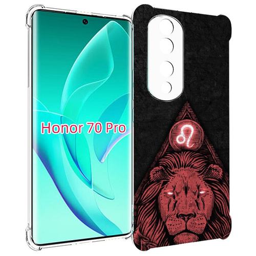 Чехол MyPads знак зодиака лев 4 для Honor 70 Pro / 70 Pro Plus задняя-панель-накладка-бампер