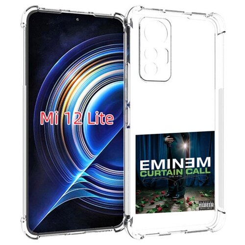 Чехол MyPads Eminem CURTAIN CALL, THE HITS для Xiaomi 12 Lite задняя-панель-накладка-бампер чехол mypads eminem curtain call the hits для xiaomi 12 lite задняя панель накладка бампер