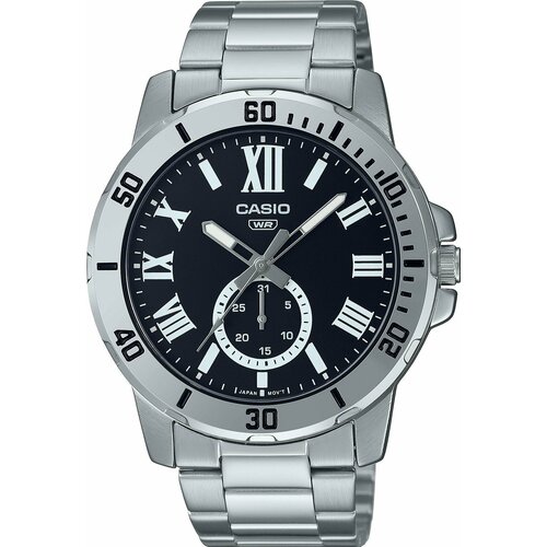 фото Наручные часы casio наручные часы casio mtp-vd200d-1b, серебряный