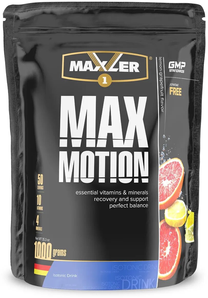 Изотоник Maxler Max Motion лимон-грейпфрут 1 шт. 1000 г 1 шт.