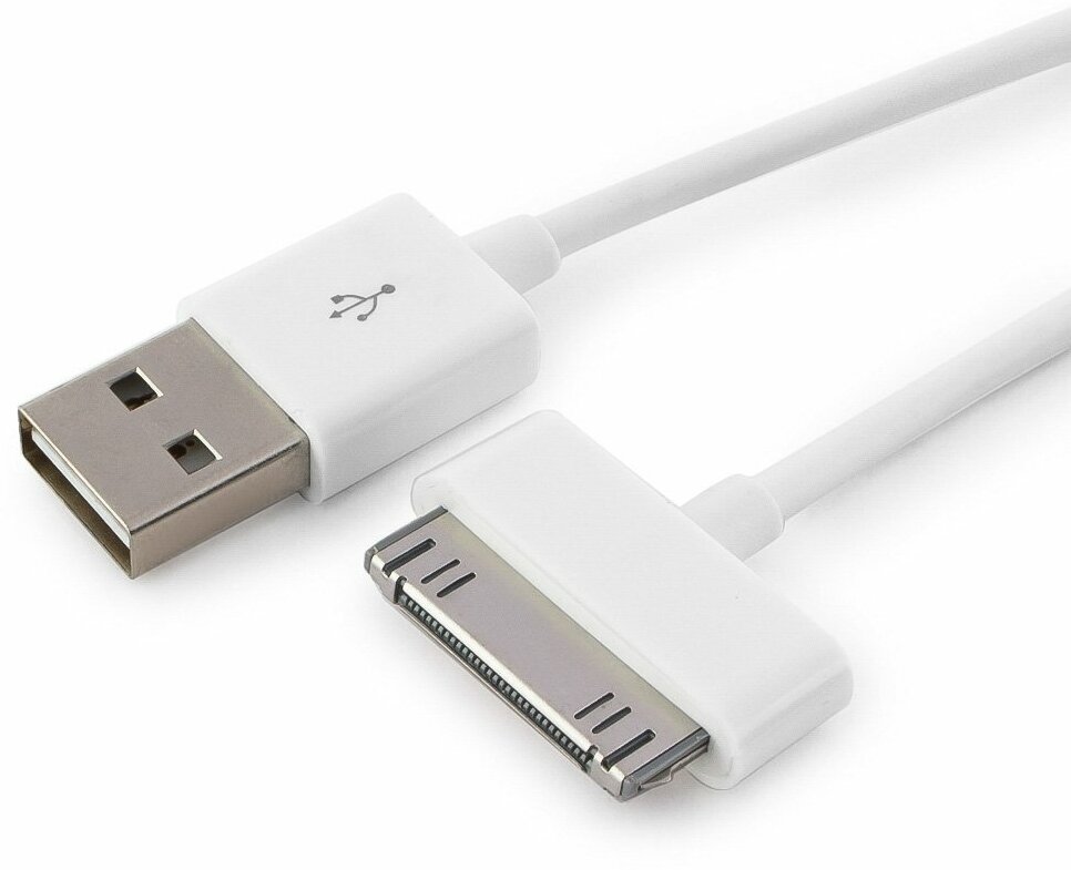 Кабель Gembird USB - Apple 30 pin (CC-USB-AP1M), 1 м, черный - фото №1