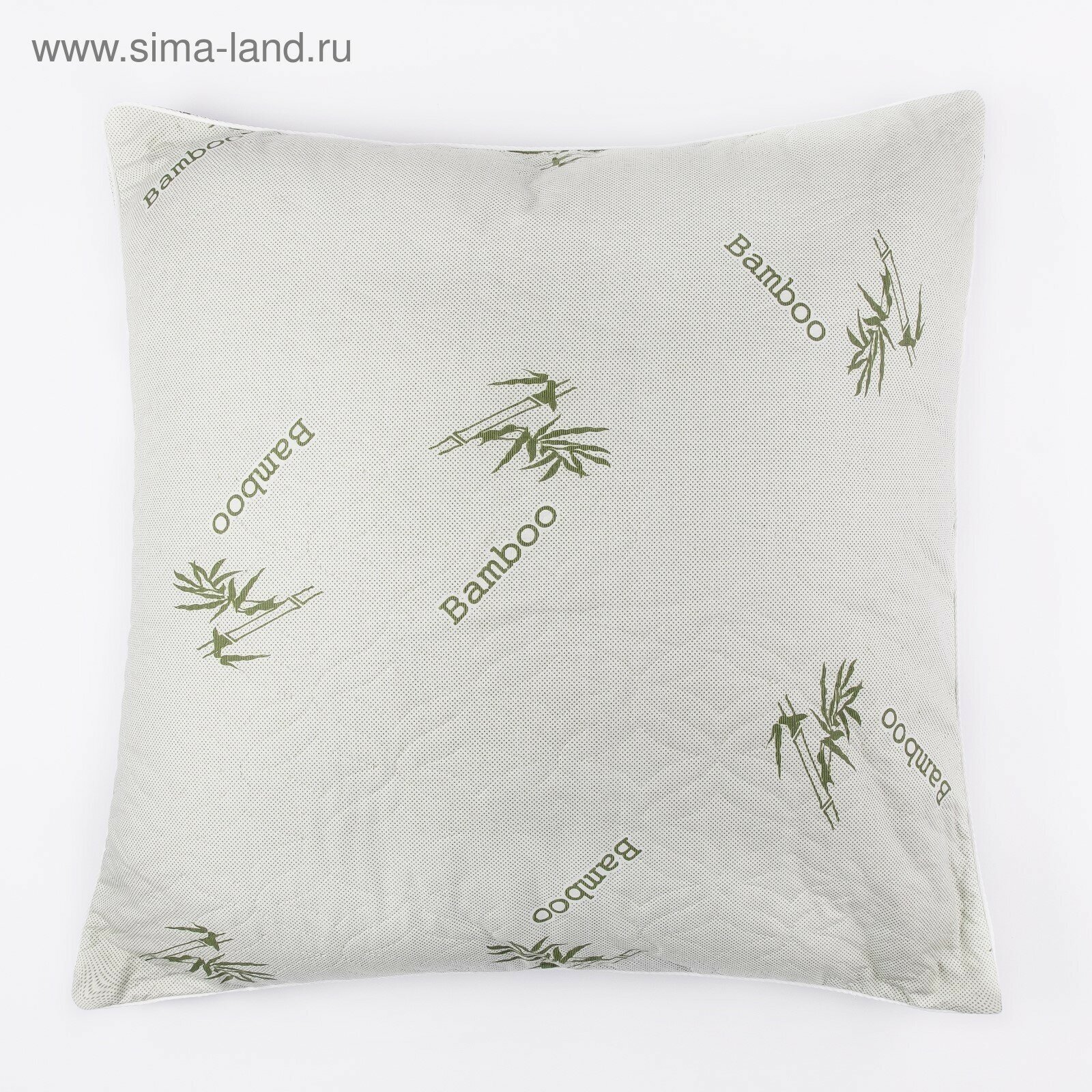 Подушка «Бамбук» 70х70 см, цвет зелёный микс