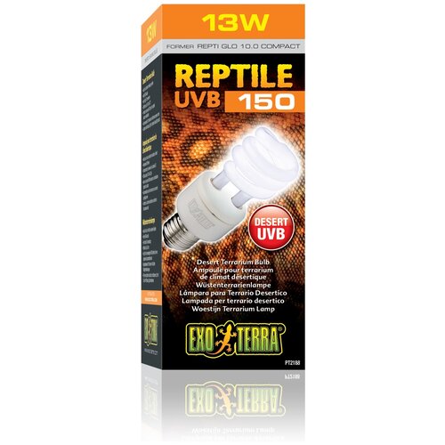 Лампа лампа галогенная Exo Terra Reptile UVB150 (Repti Glo 10.0 Compact) (PT2188) , 13 Вт