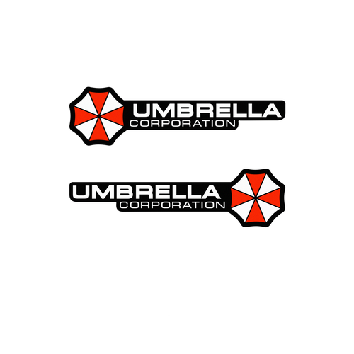 Наклейка Umbrella Corporation, 2 шт