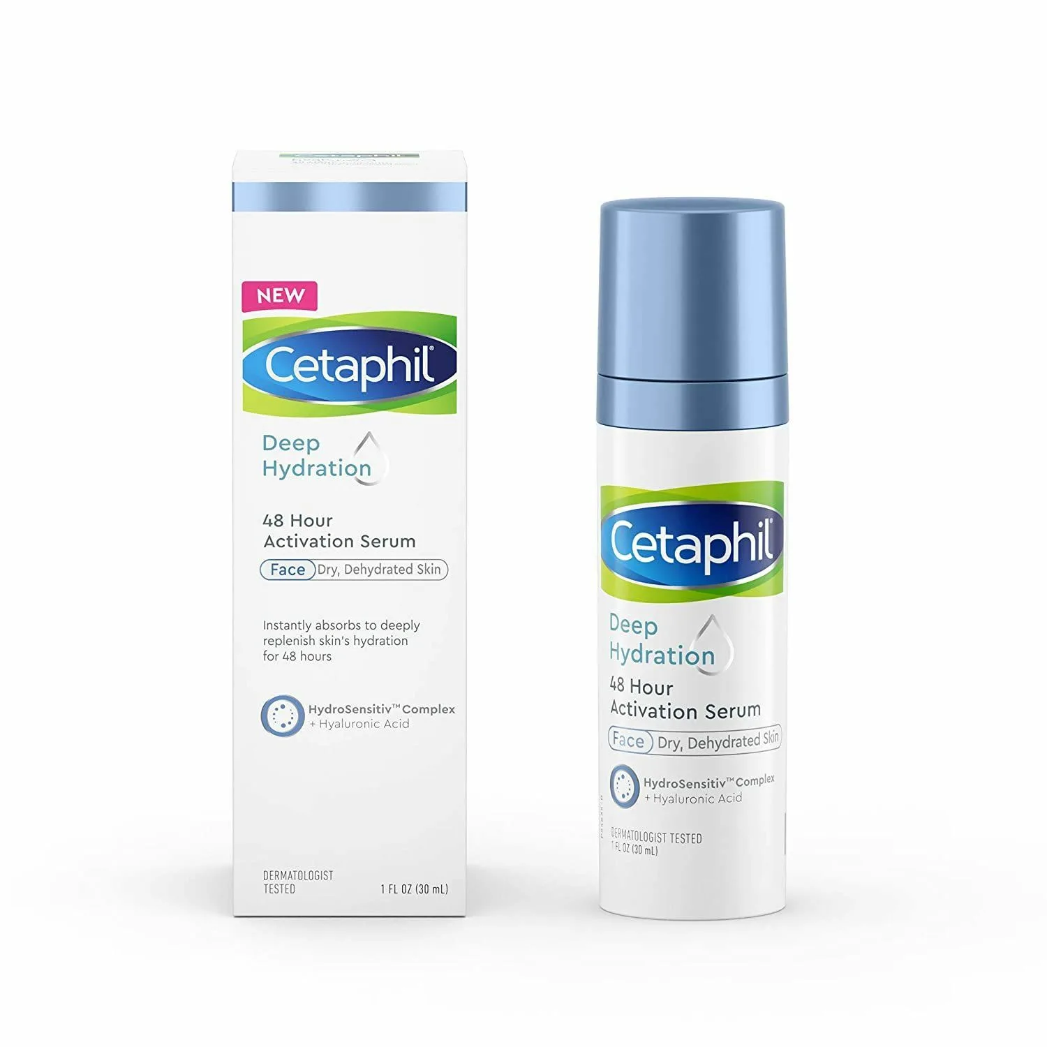 Cetaphil сыворотка глубокое увлажнение, Deep Hydration, активация на 48 часов, 30 мл