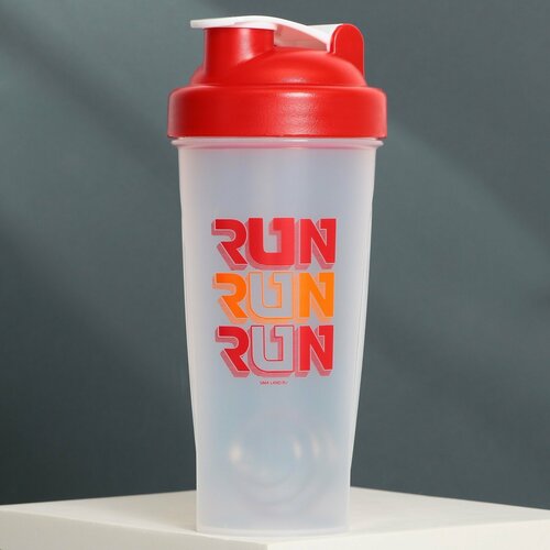 фото Шейкер пластиковый run, 700 мл россия