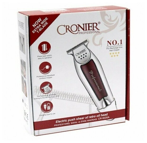 триммер для волос PROFESSIONAL CRONIER CR-9220A - фотография № 5
