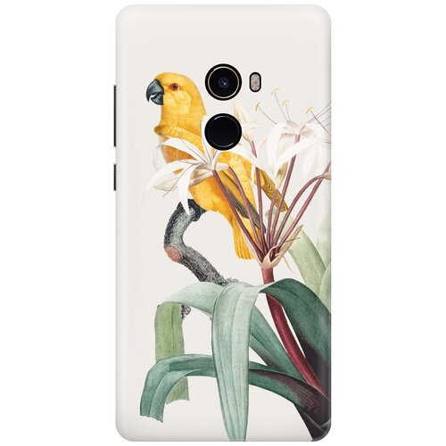 фото Re:pa накладка transparent для xiaomi mi mix 2 с принтом "желтый попугай"