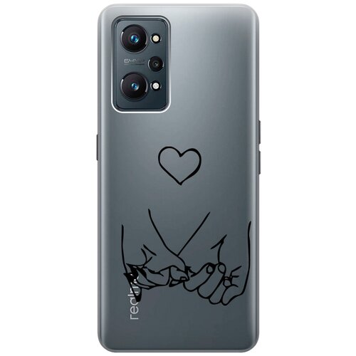 Силиконовый чехол на Realme GT Neo 2, Рилми ГТ Нео 2 с 3D принтом Lovers Hands прозрачный силиконовый чехол на realme gt neo 2 рилми гт нео 2 с 3d принтом lovers hands прозрачный