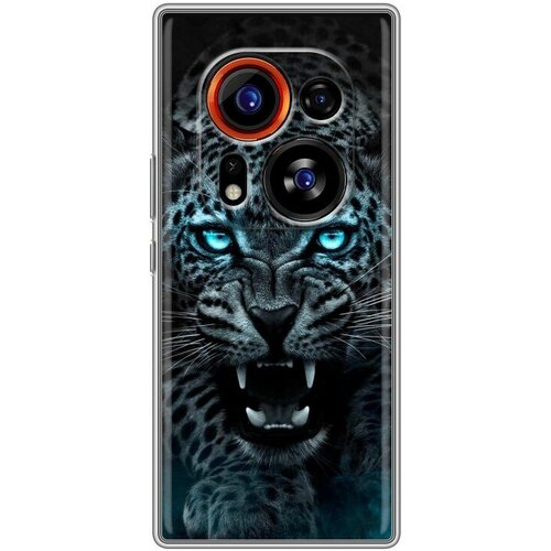 Дизайнерский силиконовый чехол для Текно Фантом Х2 Про / Tecno Phantom X2 Pro Темный леопард сотовый телефон tecno phantom x2 8 256gb ad8 moonlight silver