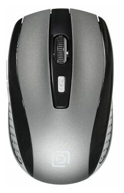 Мышь OKLICK 635MB черныйсерый оптическая 1600dpi беспроводная