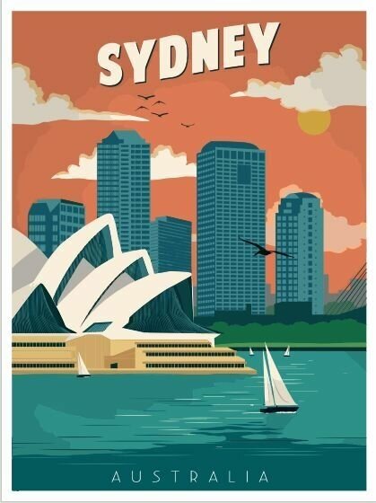 Плакат/постер Города Sydney/Сидней