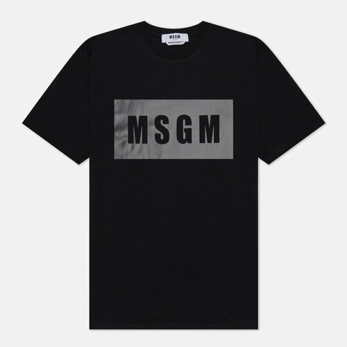 Футболка MSGM, хлопок, размер S, черный