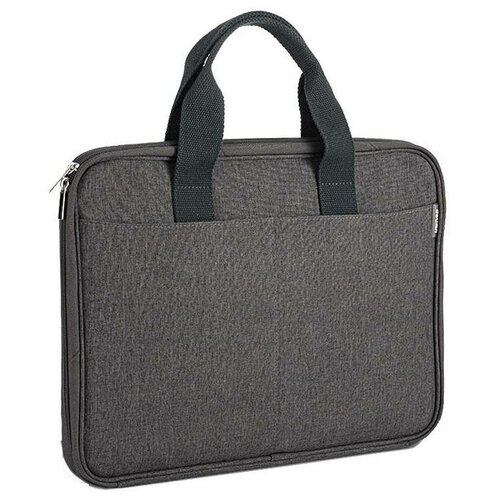 Портфель Deli 63800GREY 28.5x38x3см ткань серый