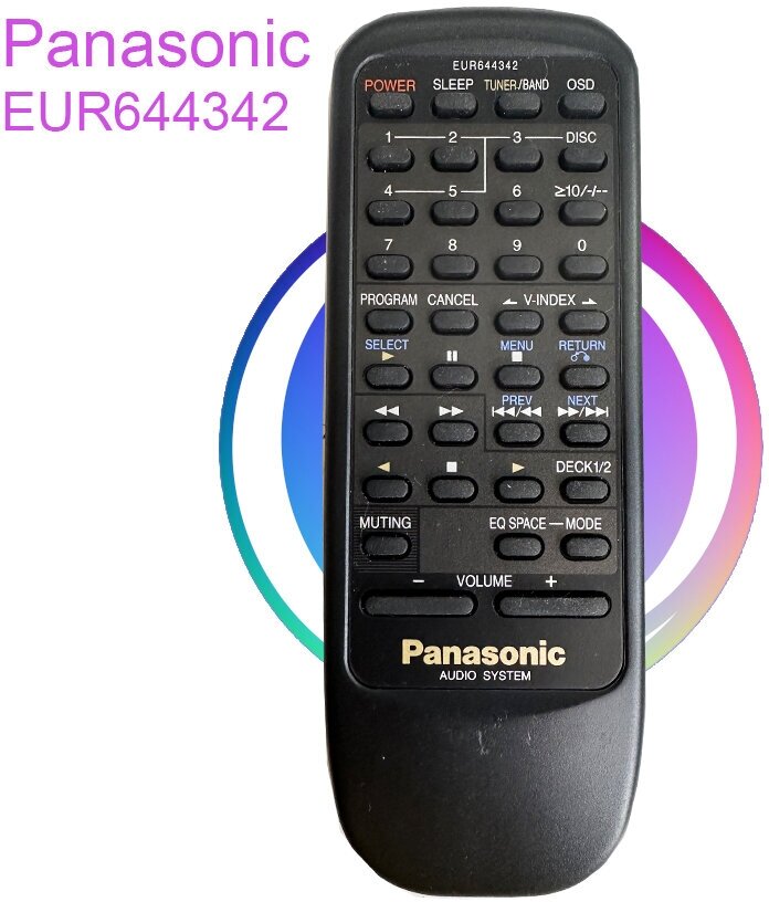 Пульт Panasonic EUR644342 для музыкальный центр Panasonic SC-VK680 (SA-VK680)