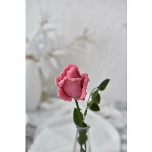 пластиковая форма для мыла hobbypage бутон розы мини Форма для мыла Бутон розы цветущей