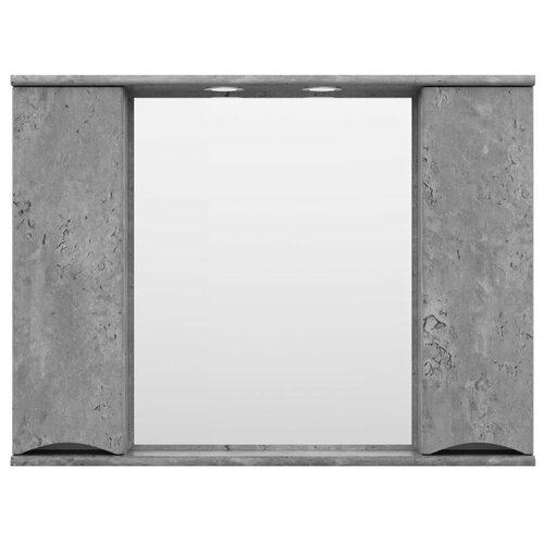 Зеркальный шкаф Misty Атлантик 100 серый