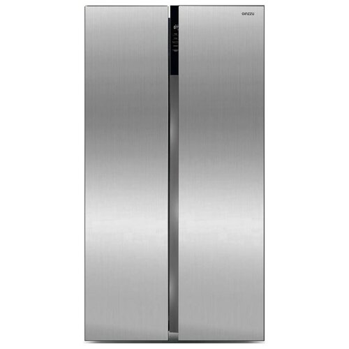 Холодильник Side by Side Ginzzu NFI-5212 серебристый холодильник ginzzu nfi 4414 белое стекло