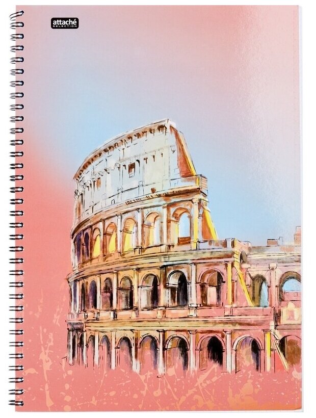 Бизнес-тетрадь Attache А4, 96 листов, клетка, гребень, Selection Travel Italy (1061706)