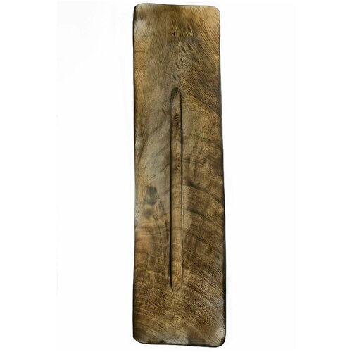 Подставка под благовония лыжа Манговое дерево, коричневая, 28,5 см