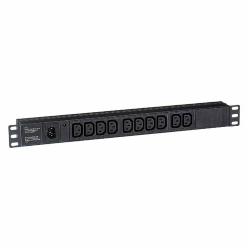 Exegate EX280860RUS Блок розеток ExeGate ServerPro PDU-19H002 Al-10C13-C14-fr, 19",1U,алюм, 10 IEC 320 C13, С14-front - фото №5