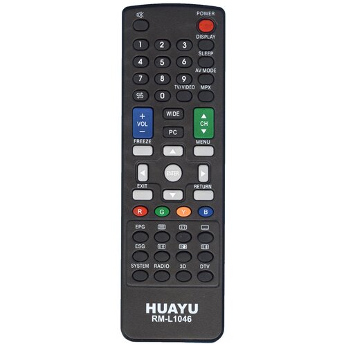 ПДУ Пульт дистанционного управления Huayu для Sharp RM-L1046 3D LED TV универсальный пульт дистанционного управления huayu для sharp rm l1238 lcd led tv hrm1246