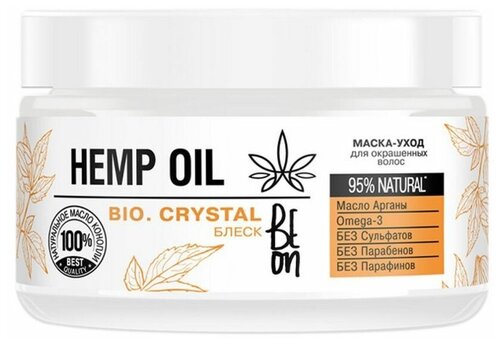 Маска BeOn Hemp Oil Блеск и Питание для окрашенных волос 350 мл