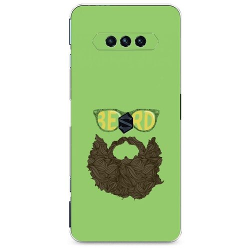 фото Силиконовый чехол "модная борода" на xiaomi black shark 4 / сяоми блэк шарк 4 case place
