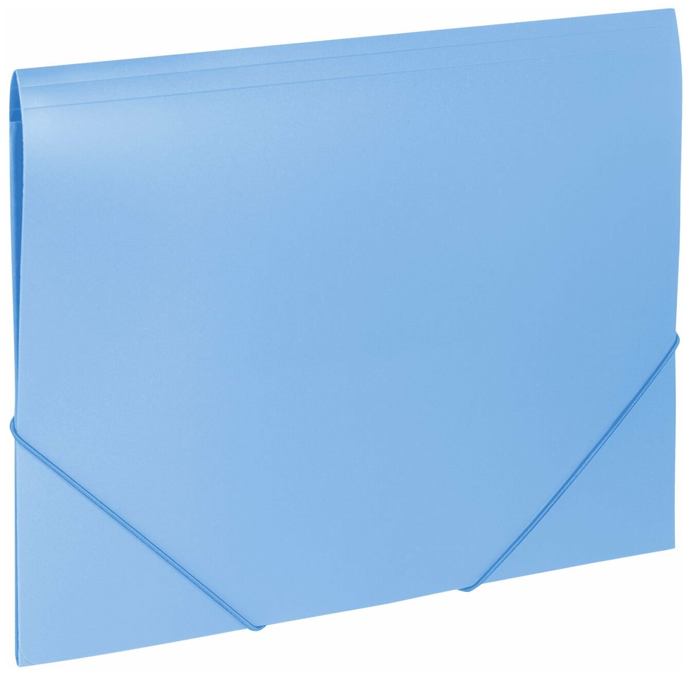Папка на резинках BRAUBERG "Office", голубая, до 300 листов, 500 мкм, 228078 В комплекте: 7шт.