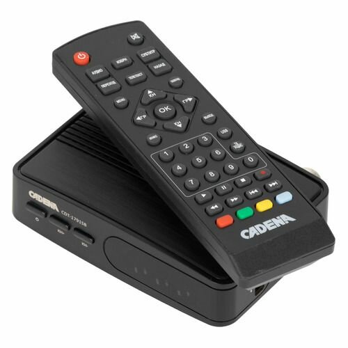 Ресивер DVB-T2 Cadena CDT-1791SB, черный