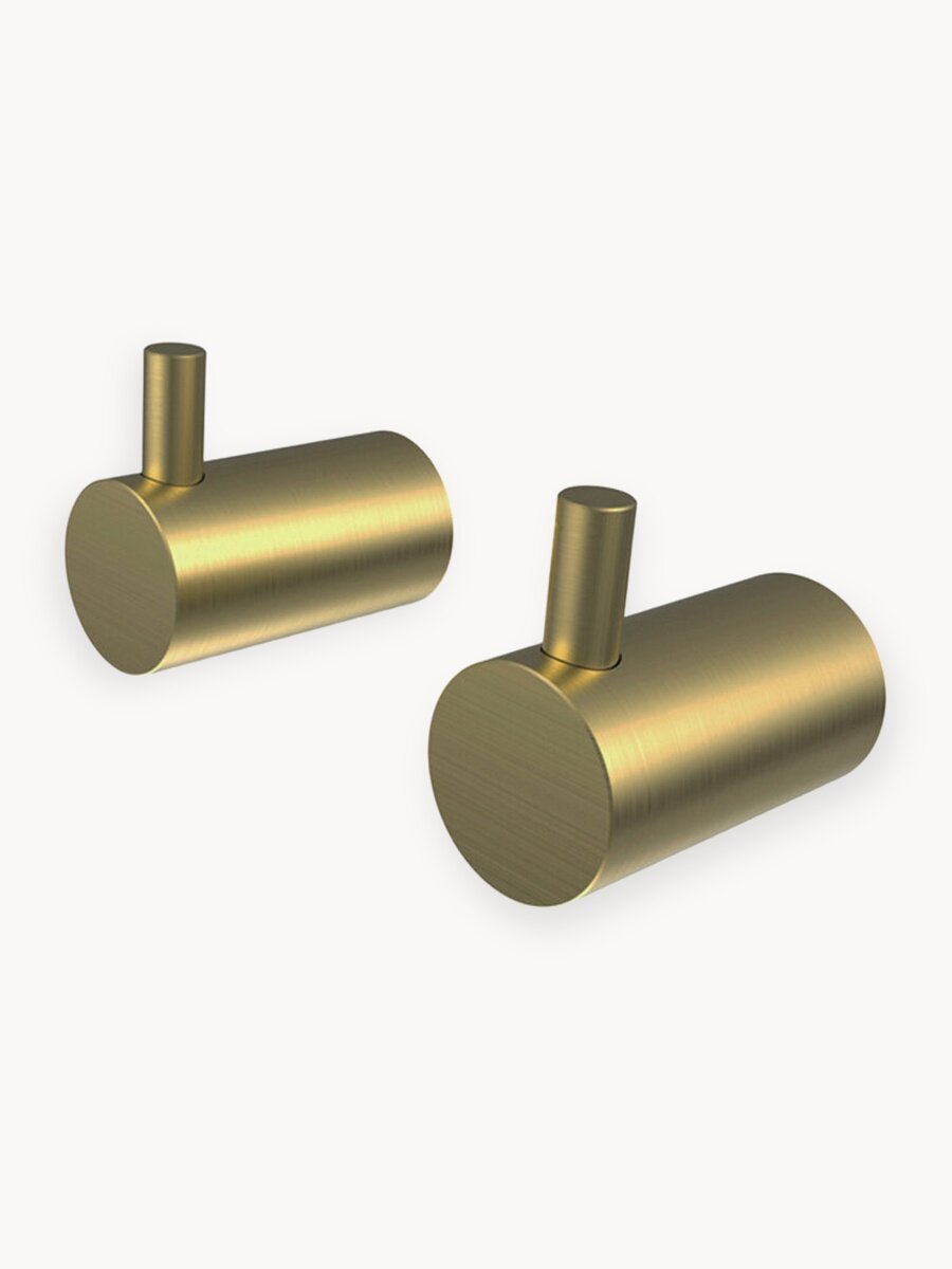 Комплект одинарных крючков для ванны IDDIS Petite PET2G02i41 матовое золото