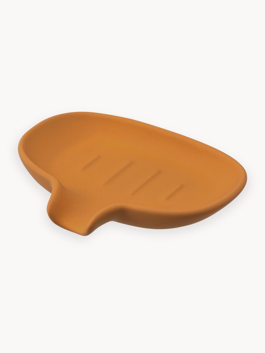 Мыльница Flow со сливом керамическая терракотовая Bergenson Bjorn Bath BB0000880