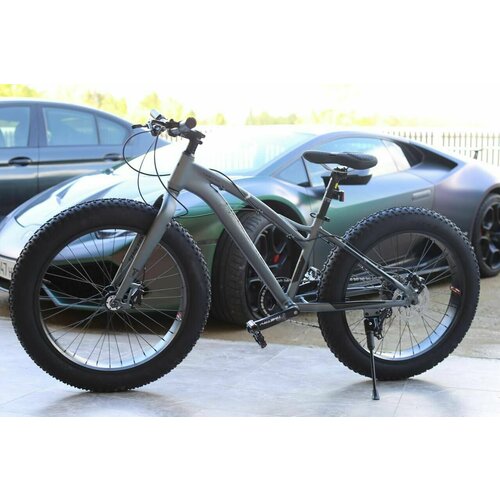 Велосипед Фэтбайк Richiesto TT120 8 Гидравлические тормоза Алюминиевая рама Взрослый Спортивный Мужской Женский Подростковый серый 3149000₽