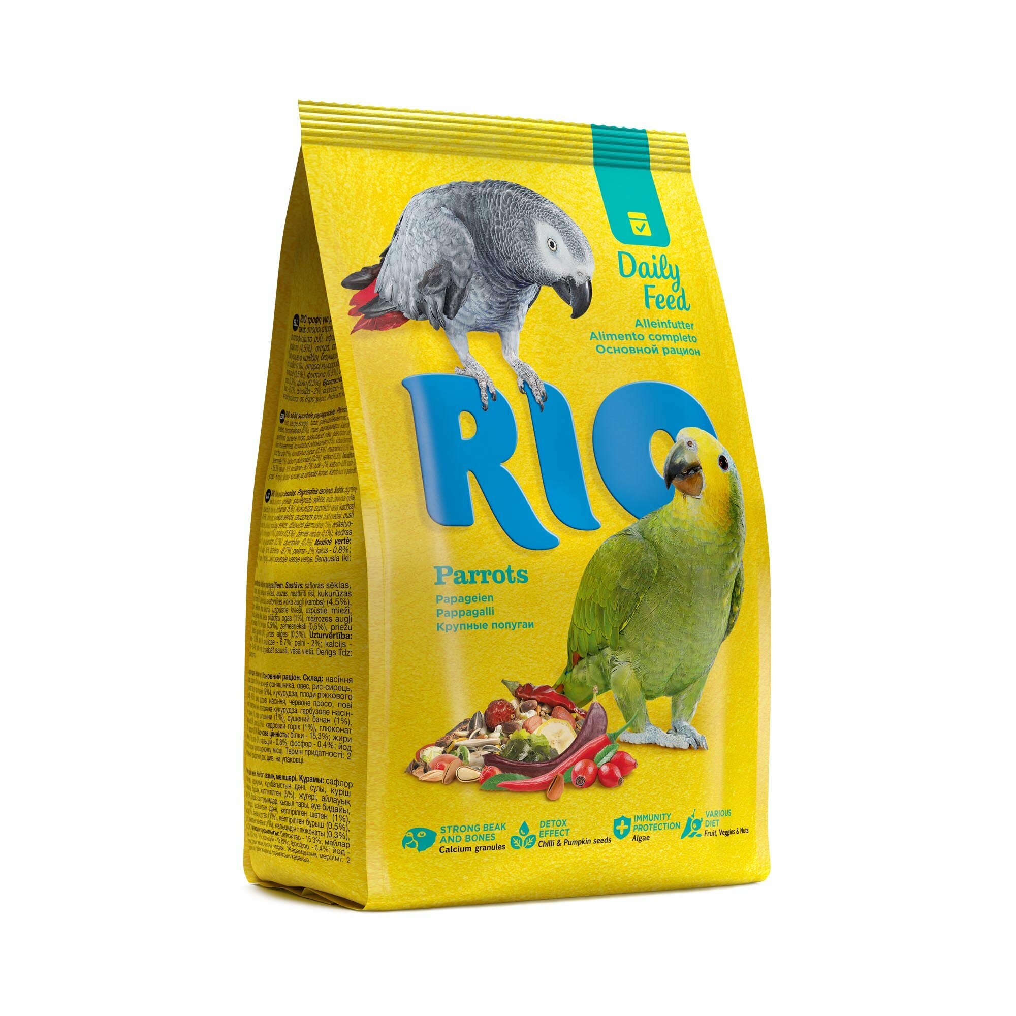 RIO Корм для крупных попугаев. Основной рацион, 1 кг