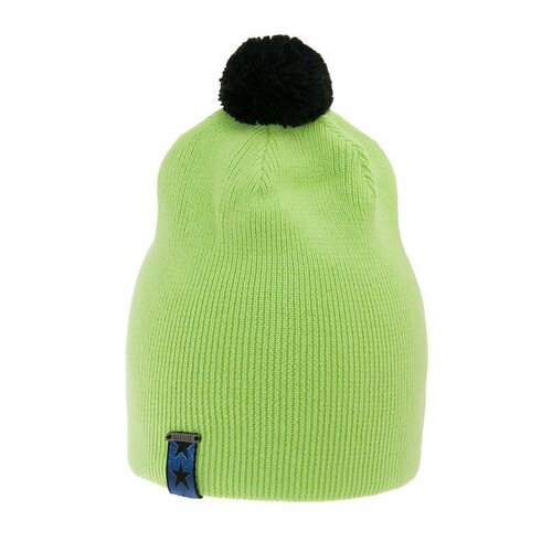 фото Шапка mialt, размер 52-56, черный, зеленый