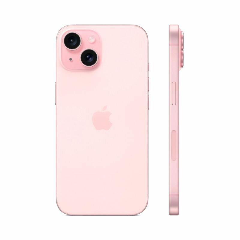 Смартфон Apple iPhone 15 SIM 128 ГБ, розовый — фото 1