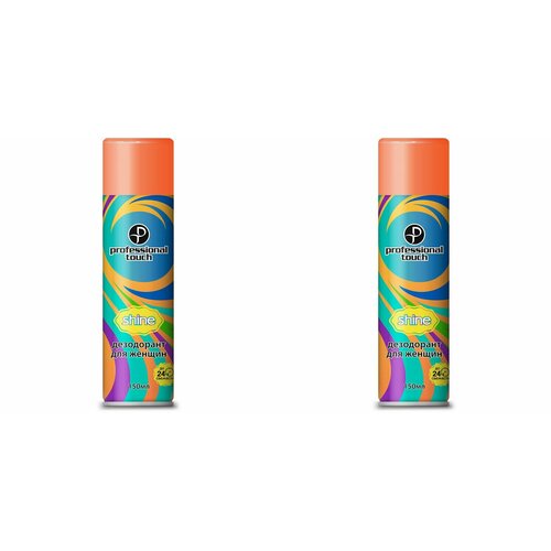 PROFESSIONAL TOUCH Дезодорант-спрей женский Shine 150 мл 2 шт 523₽